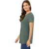 Woman Within Plus Size Perfect Crewneck Tunic(Pine)