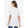 Woman Within Plus Size Perfect Crewneck Tunic(White)