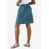 Woman Within Plus Size Perfect Denim Skort(Indigo)