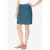 Woman Within Plus Size Perfect Denim Skort(Indigo)