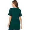 Woman Within Plus Size Perfect Short-Sleeve V-Neck Tunic(Emerald Green)