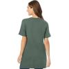 Woman Within Plus Size Perfect Short-Sleeve V-Neck Tunic(Pine)