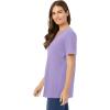 Woman Within Plus Size Perfect Short-Sleeve V-Neck Tunic(Soft Iris)