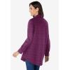 Woman Within Plus Size Petite Perfect Long Sleeve Shirt(Deep Claret Allover Dot)
