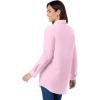 Woman Within Plus Size Petite Perfect Long Sleeve Shirt(Pink)