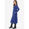 Woman Within Plus Size Petite Thermal Knit A-Line Dress(Ultra Blue)