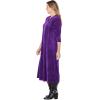 Woman Within Plus Size Pintuck Velour Dress(Radiant Purple)