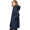 Woman Within Plus Size Short Hooded Berber Fleece Jacket(Navy)