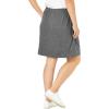 Woman Within Plus Size Stretch Cotton Skort(Pine)
