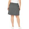 Woman Within Plus Size Stretch Cotton Skort(Pine)