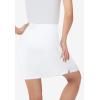 Woman Within Plus Size Stretch Cotton Skort(White)
