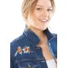 Woman Within Plus Size Stretch Denim Jacket Cropped Jean Jacket(Raspberry Sorbet)