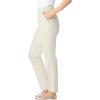 Woman Within Plus Size Tall Adjustable Waist Straight-Leg Chino(Bark)