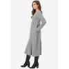 Woman Within Plus Size Thermal Knit A-Line Dress(Medium Heather Grey)