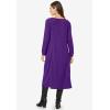Woman Within Plus Size Thermal Knit A-Line Dress(Radiant Purple)