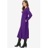 Woman Within Plus Size Thermal Knit A-Line Dress(Radiant Purple)
