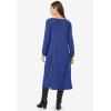 Woman Within Plus Size Thermal Knit A-Line Dress(Ultra Blue)