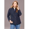 Woman Within Plus Size Zip-Front Quilted Jacket Quilted Lightweight Coat(Navy)
