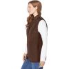 Woman Within Plus Size Zip-Front Quilted Vest Long Lightweight Gilet(Chocolate)