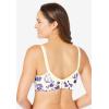 Women’s Plus Size Cotton Comfort Wireless Bra(Ivory Tapestry Floral)