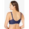 Women’s Plus Size Cotton Comfort Wireless Bra(Mariner Navy)