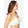 Women’s Plus Size Wireless Back Smoothing Bra(Ivory)