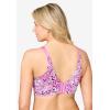 Women’s Plus Size Wireless Back Smoothing Bra(Pretty Orchid Animal)