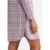 ellos Plus Size Flannel Sleep Shirt(Midnight Berry Plaid)