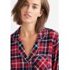 ellos Plus Size Flannel Sleep Shirt(Midnight Berry Plaid)