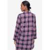 ellos Plus Size Flannel Sleep Shirt(Midnight Berry Plaid)