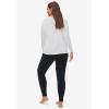 ellos Plus Size Knit Jogger Sleep Pants(Black)