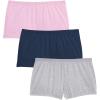 Comfort Choice Plus Size Boy Short 3-Pack(Basic Pack)