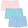 Comfort Choice Plus Size Boy Short 3-Pack(Pastel Pack)