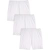 Comfort Choice Plus Size Cotton Bloomer 3-Pack(White)