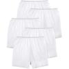 Comfort Choice Plus Size Cotton Boxer 5-Pack(White Pack)