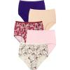 Comfort Choice Plus Size Cotton Brief 5-Pack(Birds Pack)