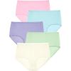 Comfort Choice Plus Size Cotton Brief 5-Pack(Pastel Pack)
