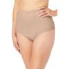 Comfort Choice Plus Size Cotton Incontinence Brief 2-Pack – 7, Floral Swirl Pack(Nude)