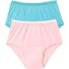 Comfort Choice Plus Size Cotton Incontinence Brief 2-Pack – 7, Floral Swirl Pack(Pastel Pack)