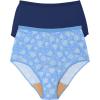 Comfort Choice Plus Size Cotton Incontinence Brief 2-Pack – 7, Floral Swirl Pack(Stamped Floral Pack)