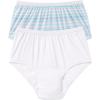 Comfort Choice Plus Size Cotton Incontinence Brief 2-Pack – 7, Floral Swirl Pack(Stripe Pack)