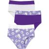Comfort Choice Plus Size Full Coverage Stretch Cotton Color Block Brief 3-Pack(Plum Burst Assorted)