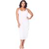 Comfort Choice Plus Size Full Slip Snip-To-Fit(White)