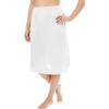 Comfort Choice Plus Size Half Slip 25″ 2-Pack(White)
