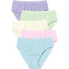 Comfort Choice Plus Size Hi-Cut Cotton Brief 5-Pack(Pastel Pack)