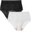 Comfort Choice Plus Size Lace Incontinence Brief 2-Pack(Basic Pack)