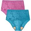 Comfort Choice Plus Size Lace Incontinence Brief 2-Pack(Midtone Pack)