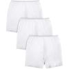 Comfort Choice Plus Size Stretch Cotton Boxer 3-Pack(White Pack)