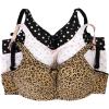 Comfort Choice Women’s Plus Size 3-Pack Cotton Wireless Bra(Polka Dot Assorted)
