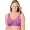 Comfort Choice Women’s Plus Size Out Wire Bra(Pretty Orchid)
